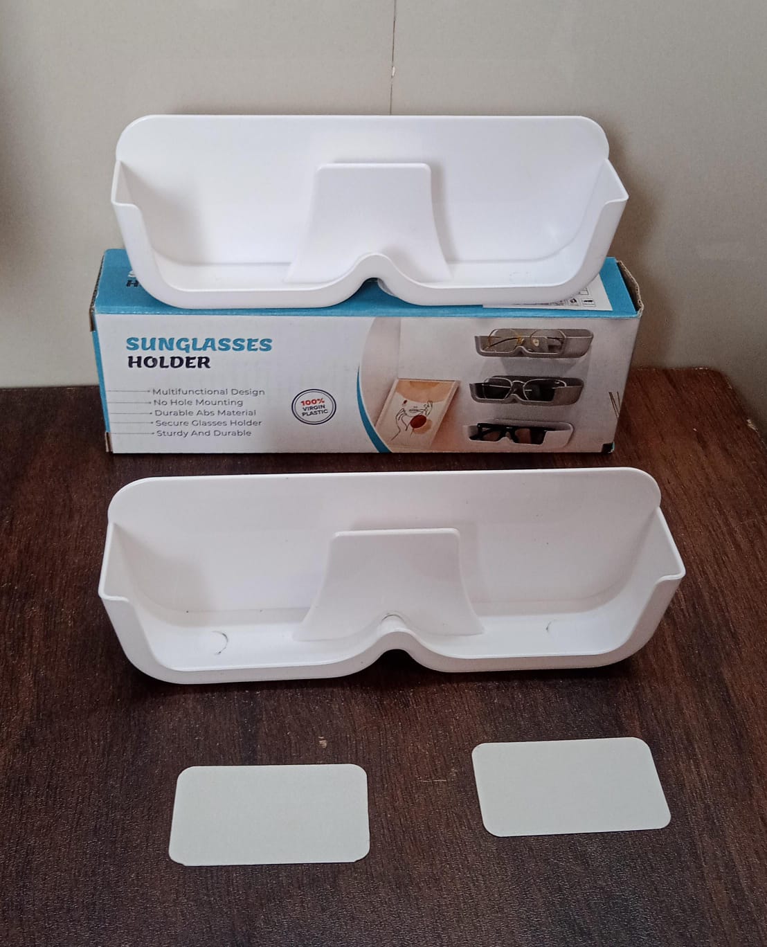 17823 Wall Mount Sunglass Organizer Simple Space Saving Glasses Storage Box Eyewear Stand Holder for Showcase Bedroom Apartment With 2 pc Double Sided Adhesive Sticker (2 Pcs Set) 17823 Wall Mount Sunglass Organizer Simple Space Saving Glasses Storage Box Eyewear Stand Holder for Showcase Bedroom Apartment With 2 pc Double Sided Adhesive Sticker (2 Pcs Set)